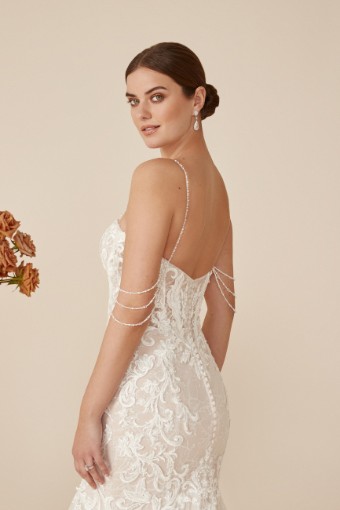 Justin Alexander Style #Domela #1 Ivory/Ivory/Nude thumbnail