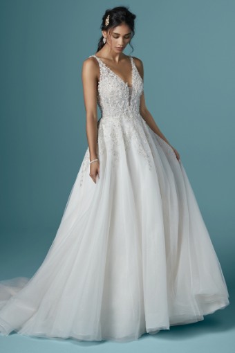 Maggie Sottero Style #Talia 20MS290 #0 default Antique Ivory/Pewter Accent thumbnail
