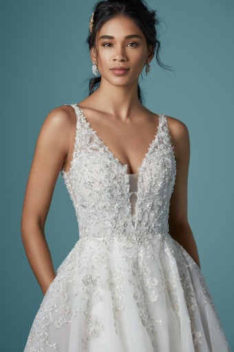 Maggie Sottero Style #Talia 20MS290 #2 default Antique Ivory/Pewter Accent thumbnail