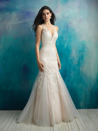 Allure Bridals Style #9511 #0 default Antique/Ivory/Nude/Silver thumbnail