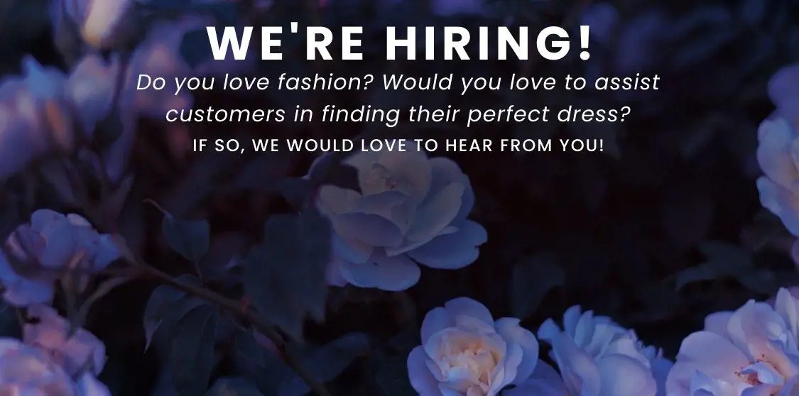 "We're Hiring" banner for mobile