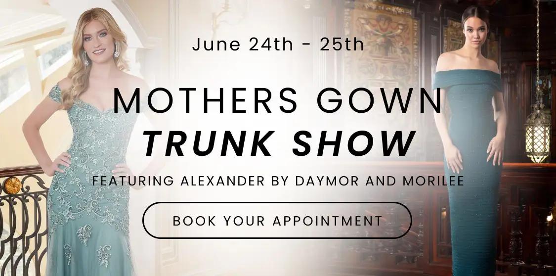 Mothers Gown Trunk Show Banner Mobile
