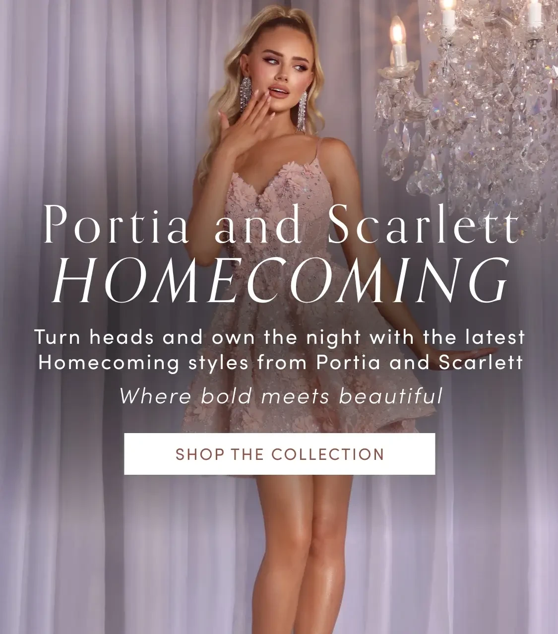 Portia and Scarlett Homecoming Mobile Banner