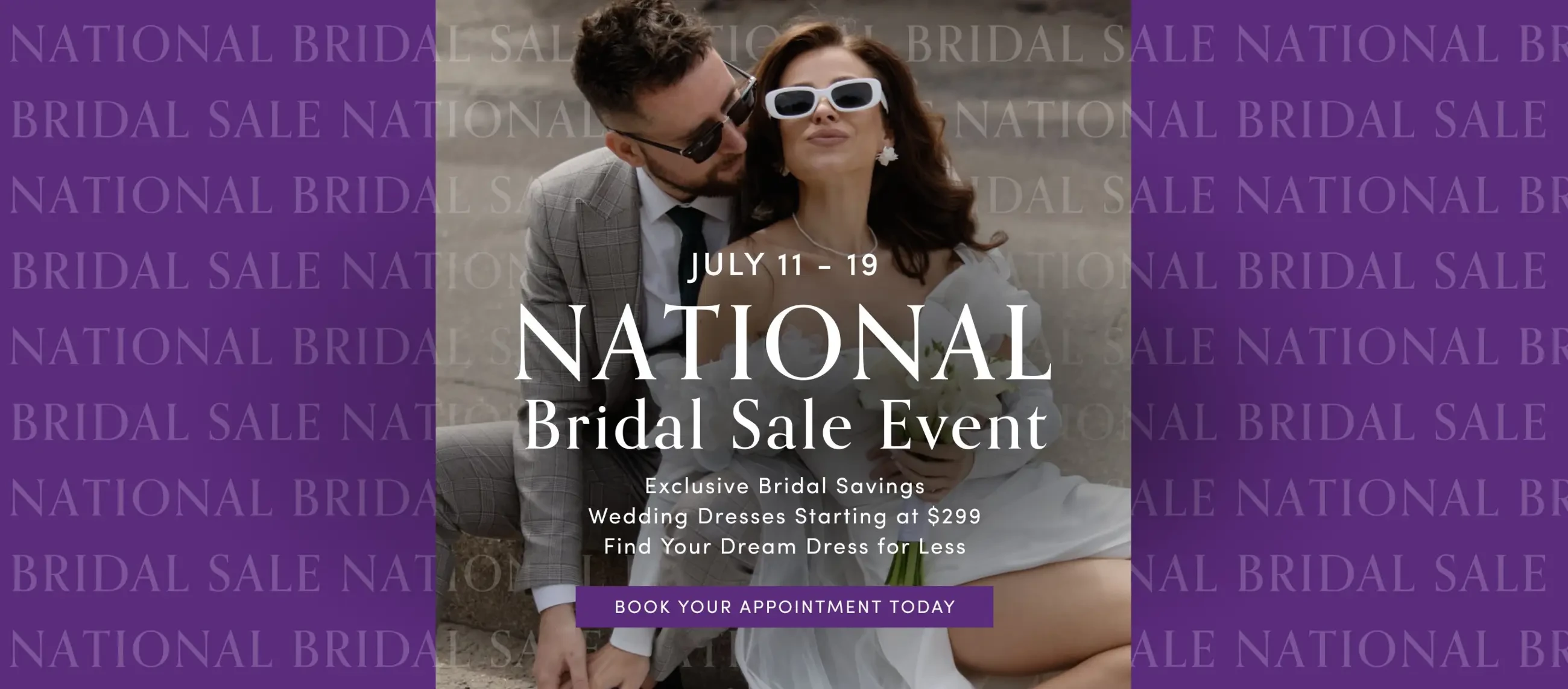 National Bridal Sale Desktop Banner